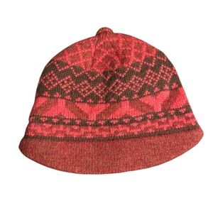 Pistil Mariko Beanie Women’s Knit Hat Outdoor Lambswool Knit Salmon Nordic Bill